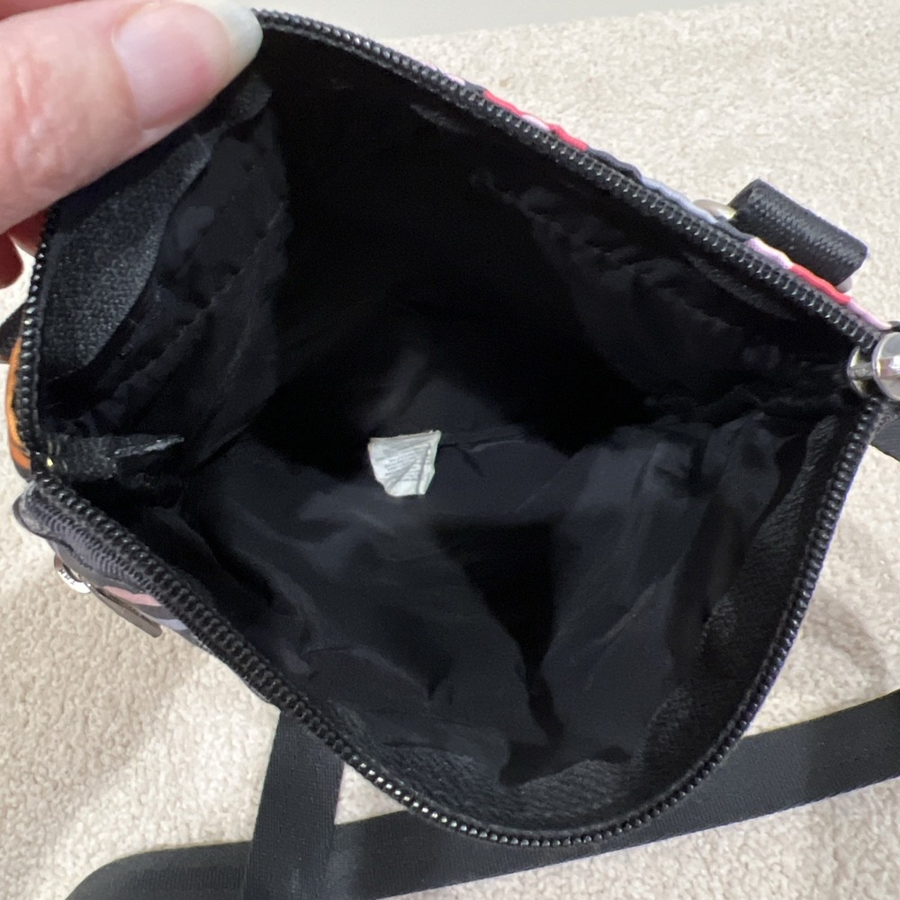 LeSportsac Kasey Moonflower Pattern Crossbody Bag Black‎ Floral Polyester Artsy - Picture 11 of 11